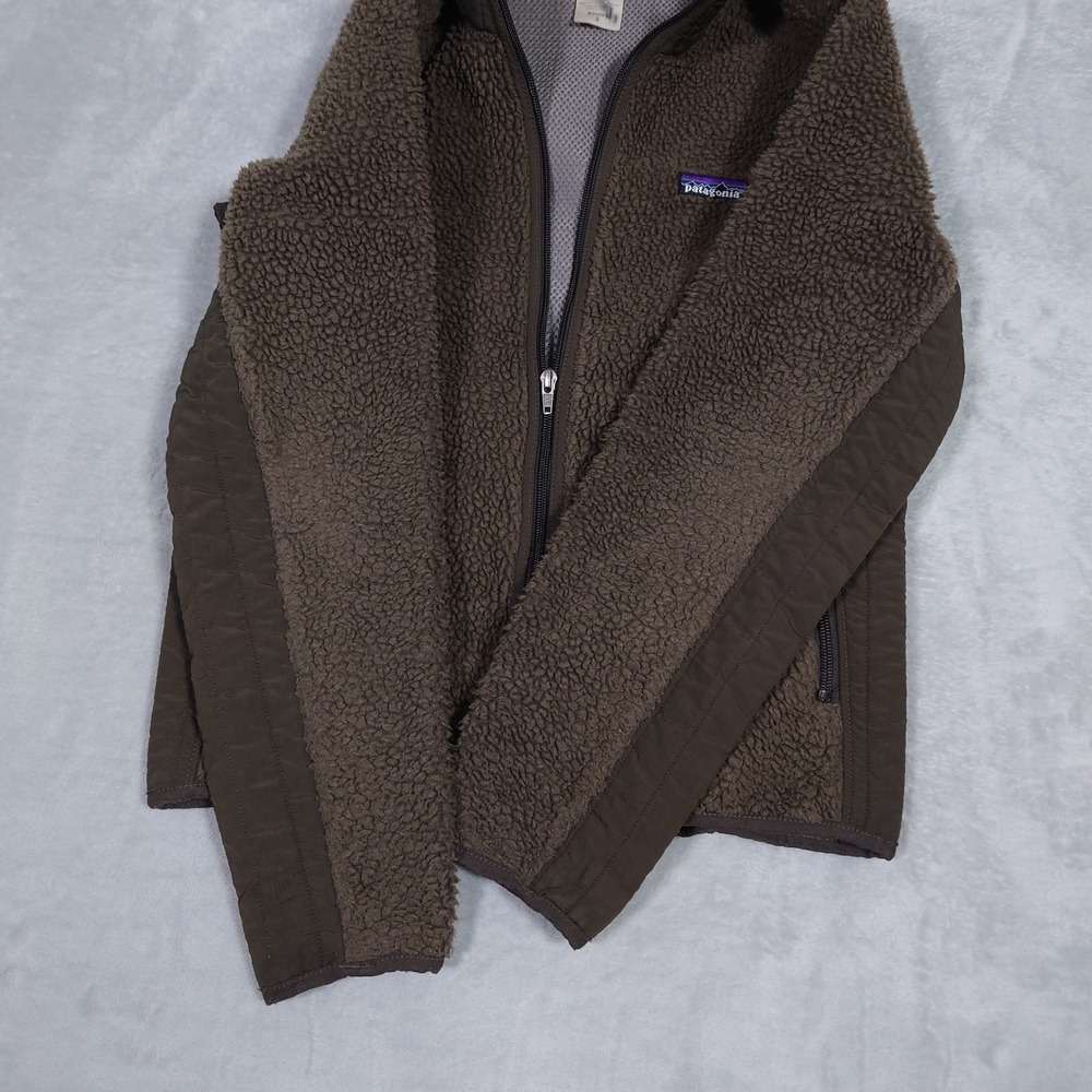 VTG Patagonia Synchilla Deep Pile Fleece Sherpa Jacket Womens S Full Zip 23071 - Picture 9 of 13